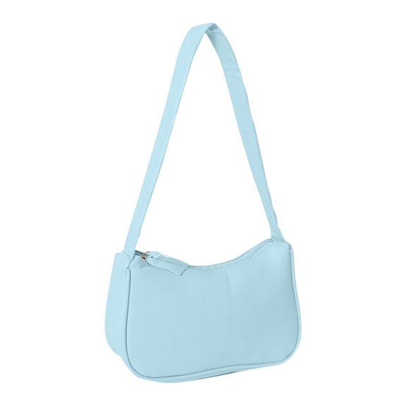 Women's Fashion Leather Hobo Shoulder Bag Solid Color Casual Underarm Purse With Single Strap Zipper Closure Lightweight Trendy Crossbody Bags For Daily Work Travel