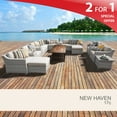 thumbnail image 2 of New Haven 17 Piece Outdoor Wicker Patio Furniture Set 17c, 2 of 7
