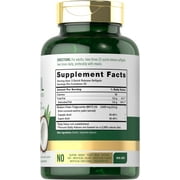 MCT Oil Capsules 3600 mg | 70 Softgels | Keto Coconut Oil Pills | by Carlyle