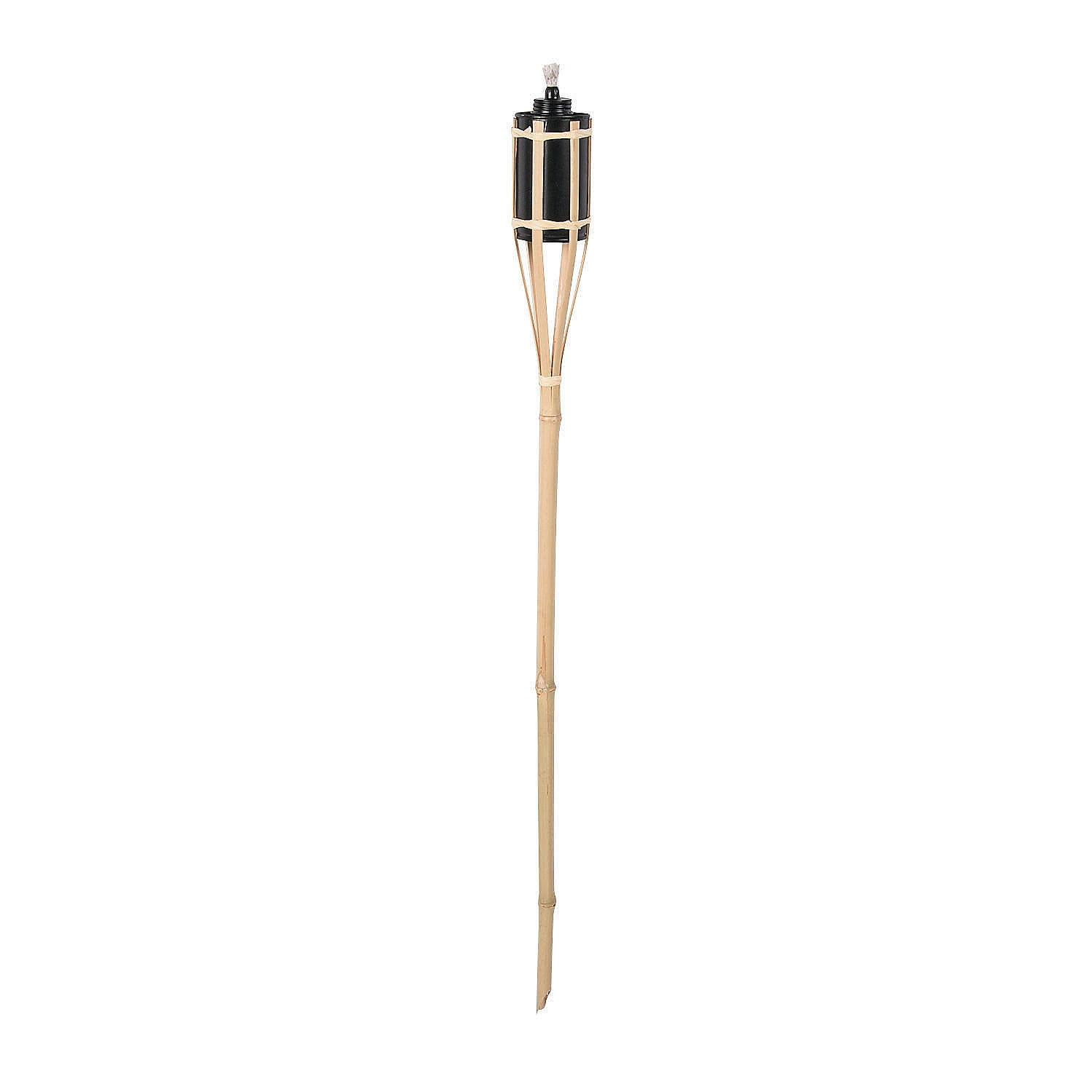 Bamboo Polynesian Torches W/Raffia - Home Decor - 3 Pieces