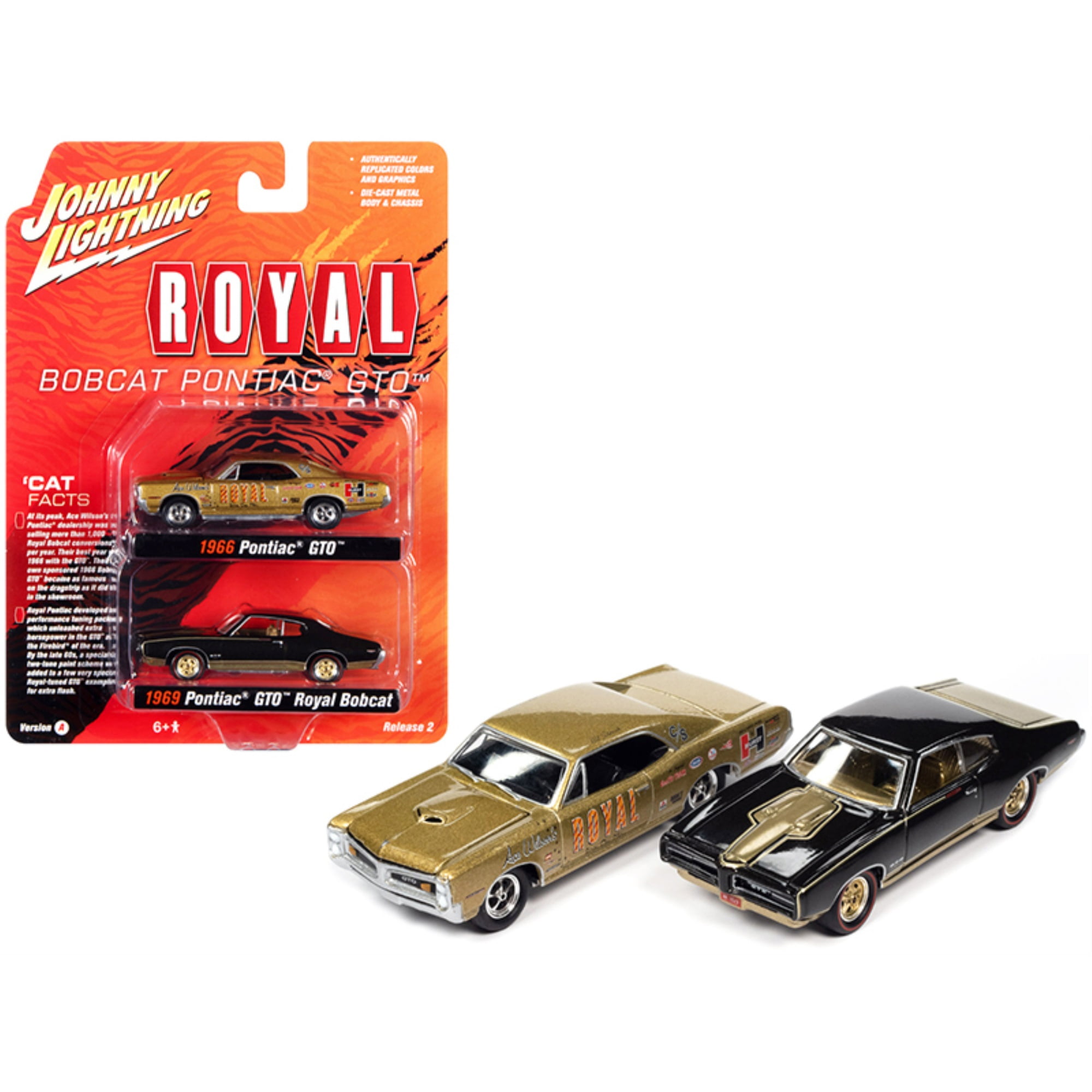 2020 JOHNNY LIGHTNING 1972 PONTIAC GTO MUSCLE CARS USA VS A REL 3 1:64 CAR 