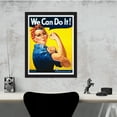 thumbnail image 3 of Rosie The Riveter poster EXTRA LARGE high QUALITY unframed Art sign print home decor woman persisted Feminist icon "Quote we can do it" large huge big, 3 of 3