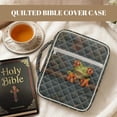 thumbnail image 7 of FOR U DESIGNS Frog Print Bible Case Quilted Bible Carrying Case Washable Bible Carrier Tote Bag with Zipper Pocket Book Cover Christian Bible Accessories, 7 of 7