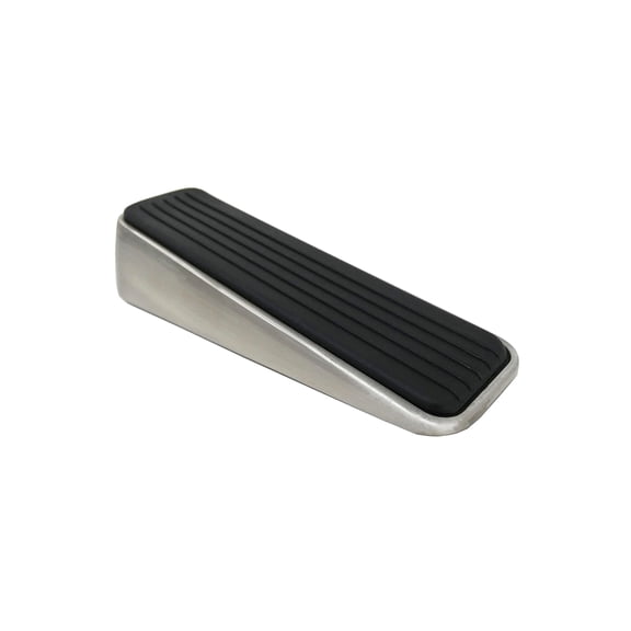 Shepherd Hardware 3314 Designer Satin Nickel Door Wedge with Non-Skid Rubber Base Grip
