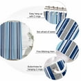 thumbnail image 6 of Blue Green Striped Waterproof Fabric Shower Curtain,Colorful Abstract Vertical Lines Art Waterproof Fabric Shower Curtain for Bathroom Curtains Bathtubs Shower Curtains with 12 Hooks Extra Long 72x96, 6 of 8