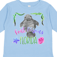 thumbnail image 4 of Inktastic Fort Myers Florida Cute Swimming Manatee Boys or Girls Long Sleeve Toddler T-Shirt, 4 of 5