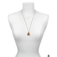 thumbnail image 3 of Delight Jewelry Resin Laughing Buddha in Frame Silvertone Guardian Angel Bar Charm Necklace, 23", 3 of 4