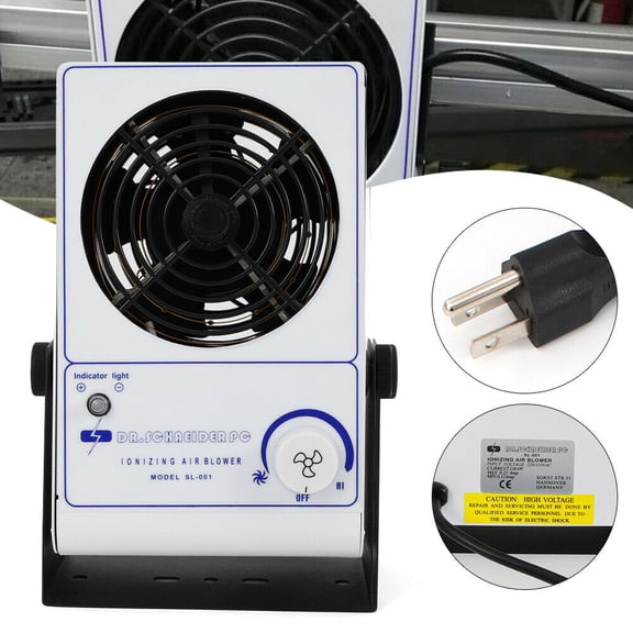 110V/60Hz Antistatic Ion Fan Can Neutralize the Charge on the Object