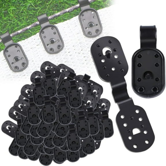 Sunshade Cloth Heavy-Duty Locking Clip Fixing Clip, A Set Of Shade Cloth Heavy Lock Clips 50Pcs. Fixing Clip, Black