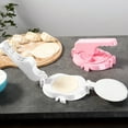 thumbnail image 1 of Jiaeri Dumpling Presser Maker,Handheld Dumpling Wrapper Machine,Plastic Dumpling Peeler Tool,Easy Dumpling Press Maker for Homemade Wrappers,Small Dough Presser Tool for Kitchen, 1 of 7