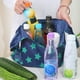 thumbnail image 4 of Bolsas de compras ecológicas de color azul oscuro con estrellas, bolsas de plástico impermeables portátiles, multifuncionales, 4 of 6
