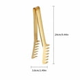 thumbnail image 2 of Stainless Steel Comb Shaped Serving Tongs Pasta Fork for Spaghetti Noodles Salad Buffet Kitchen Dining Tool Accessory 9", 2 of 5