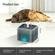 Cat Water Fountain, 67oz/2L Automatic Pet Water Fountain with Silicone Mat