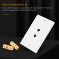 thumbnail image 6 of 2 Pack Single Gang 1.0 Speaker Wire Wall Plate (Banana Plug Wall Plate) for 1.0 Speaker, White, 6 of 10