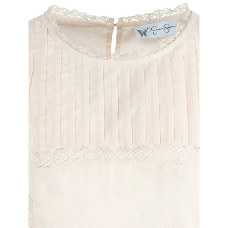 Jessica Simpson Women's Bowie Cotton Blouse with Ruffle