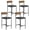 Retro Brown, variant on Yiwa 36" Bar Height Dining Table Set for 2 - 3-Tier Storage Kitchen Table w/2 Upholstered Chairs, Space-Saving Countertop Set for Apartments, Breakfast Nook