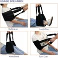 thumbnail image 3 of Portable 31.4 Inch Professional Bed Transfer Care Sling for Patient, Elderly Safety Lifting Aids Home Bed Assist Handle Back Lift Mobility Tools, 3 of 5