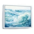thumbnail image 2 of Designart "Scenic Blue Ocean In Motion IV" Ocean Floater Framed Wall Art Living Room, 2 of 5