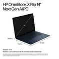 thumbnail image 4 of HP - OmniBook X Flip 2-in-1 - Copilot+ PC - 14" 2K Touch-Screen Laptop - Intel Core Ultra 7 - 16GB Memory - 1TB SSD - Atmospheric Blue, 4 of 10