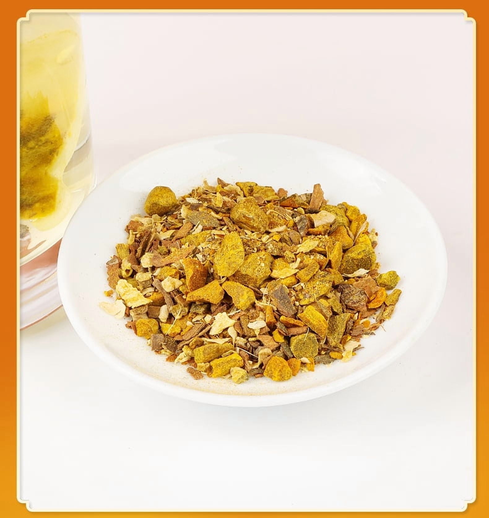 180 Premium Turmeric, Ginger, Cinnamon Blend Tea Bags, 100% Natural & No Additives & Caffeine Free.