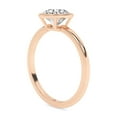 thumbnail image 4 of AFFY 1.00 Carat (ctw) Bezel Set Solitaire Engagement Rings For Women, Round Lab Created Moissanite Promise Ring For Her In 925 Rose Gold | VVS1 Quality (1 Ctw) Ring Size-7, 4 of 5