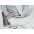 thumbnail image 3 of Back Massage Pillow, Black, Battery-Powered Lumbar Support Cushion for Car Seat and Chair, Soft Textured, Medium Size (34 x 32 x 11 cm), 3 of 5