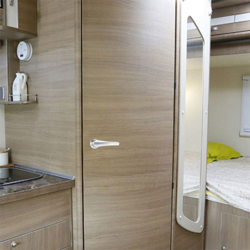 Serrure De Porte Bateau – Salle De Bain – Bouton En Chrome – Largeur 140 Mm