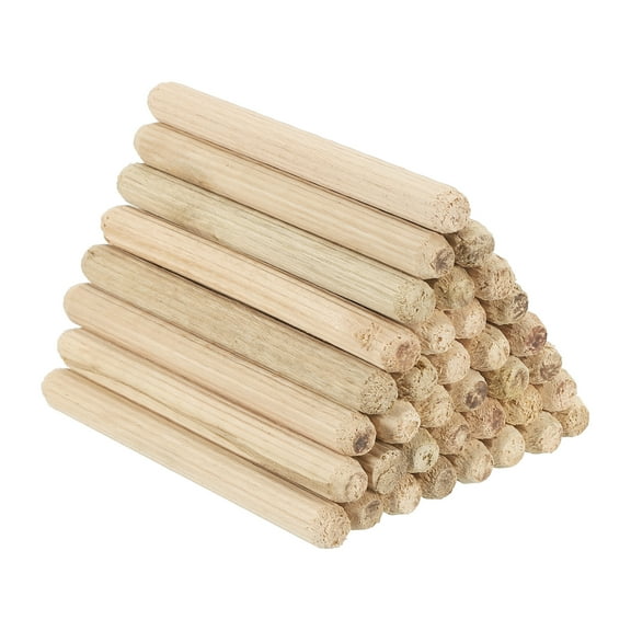 5/16" x 3-1/8" Wood Dowel Pins Fluted Wooden Dowels for Furniture Projects, 150 Pack
