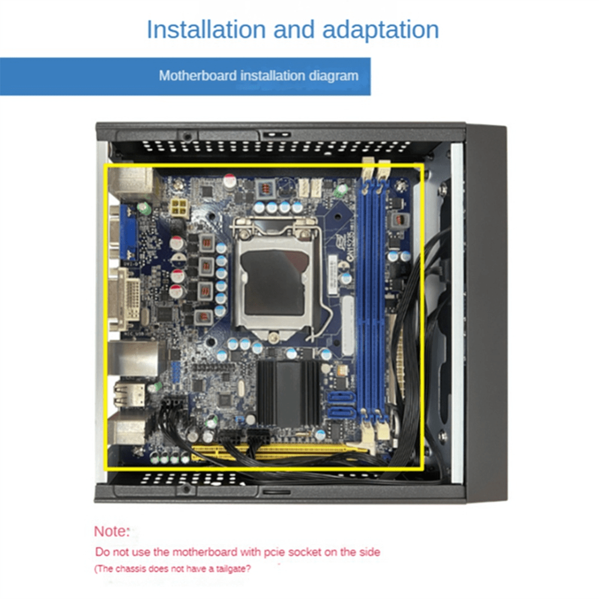 M10 Mini ITX Computer Case HTPC Host Chassis USB2.0 ITX Enclosure Industrial Control Chassis for Office Business