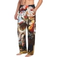 thumbnail image 6 of Logiee Rose Floral Skull Print Pajama Pants for Men,Men’s Pajama Bottoms,Mens PJ Pants with Pockets & Button Fly-Small, 6 of 6
