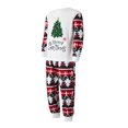thumbnail image 4 of Disfraz Premium Conjunto de ropa de dormir familiar de Navidad Cuello redondo Camisas de manga larga + Pantalones Conjunto de ropa de dormir Kuymtek Blanco 10 A para Unisex, 4 of 9