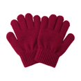 thumbnail image 4 of Bmisegm Kids Winter Knitted Gloves Kindergarten Children Autumn Cold Season Full Finger Insulated Cute Five Finger Mittens Brick Red, 4 of 5