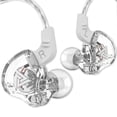 thumbnail image 4 of Inteprter Auriculares con cable en el oído, sonido estéreo, graves, auriculares deportivos portátiles, reproducción de música, MP3, MP4, Sistemas de cine en casa Blanco transparente, 4 of 6