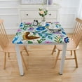 thumbnail image 3 of nygtbtfer Pastel Egg and Vinyl Flannel Backed Tablecloth - Cottage Style Egg Floral Print Vinyl Tablecloth with Flannel Backing,, 3 of 7