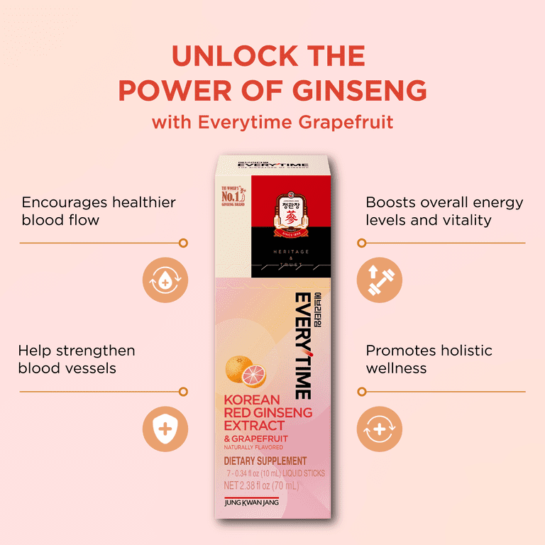 JungKwanJang Korean Red Ginseng & Grapefruit Sticks photo 3