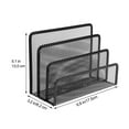 Metal Mesh Desktop Organizer File Folder Letters Magazine Holder for