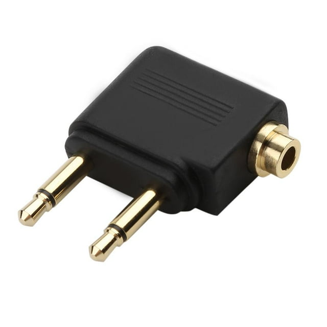 Convertidor de adaptador de avión de audio Jack de 3,5 mm para auriculares de viaje 1pc FLhrweasw Nuevo