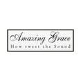 thumbnail image 2 of Amazing Grace White Bible Verse Canvas Christian Wall Art Ready to Hang Unframed, 2 of 7