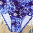 thumbnail image 4 of NAISIBABY Girls Bikini Swimsuit, Ruffle Strap Tops with Bottoms Swimwear Holiday Beach Bathing Suits 2-Piece Blue 7T, 4 of 7