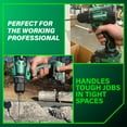 thumbnail image 4 of Metabo HPT 18V MultiVolt Cordless Brushless Hammer Drill Kit with Lithium-Ion Batteries, Charger, Carrying Bag, High Torque, 2-Speed, 4 of 15