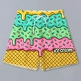 thumbnail image 6 of Men's Casual Shorts Mens Summer Shorts Graphic for Men Sports Shots Mens Workout Mesh Workout Clothes Men Home for Large Basketball Elastic with Foam Beach Yellow2 3XL, 6 of 6