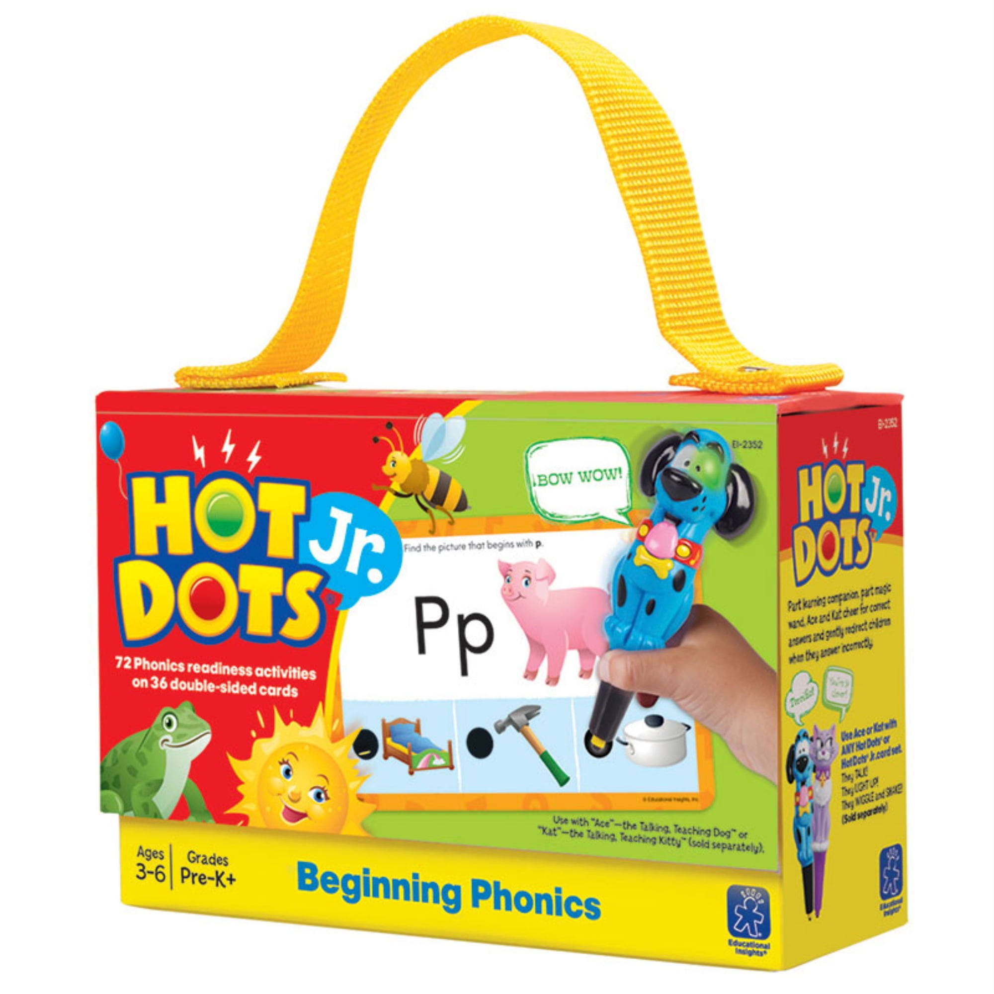 Educational Insights Hot Dots Jr. Beginning Phonics Card Set