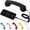 Black, variant on Retro Phone Handset – 2026 Vintage Wired Telephone Receiver with MIC & Speaker – Classic 90s Cell Phone Handset, Plug & Play Old School Style for Home & Office