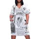 thumbnail image 1 of Vestido de noche holgado con bolsillos para mujer vestido de "s" con páginas de orgullo y premamá, 1 of 7