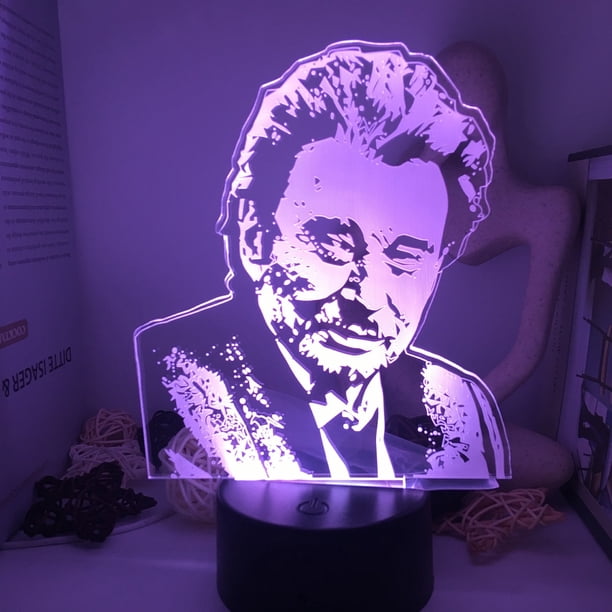 Lámpara nocturna Johnnys Anime Decor 3D Illusion con USB