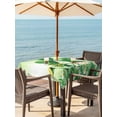 thumbnail image 2 of St. Patrick's Day Outdoor Tablecloth - 54x54 Inch Square Dining Table Cover, Green Shamrock Gnomes Watering Can Plants Waterproof Outdoor Table Cloth with Umbrella Hole & Zipper for Picnic/Patio, 2 of 7