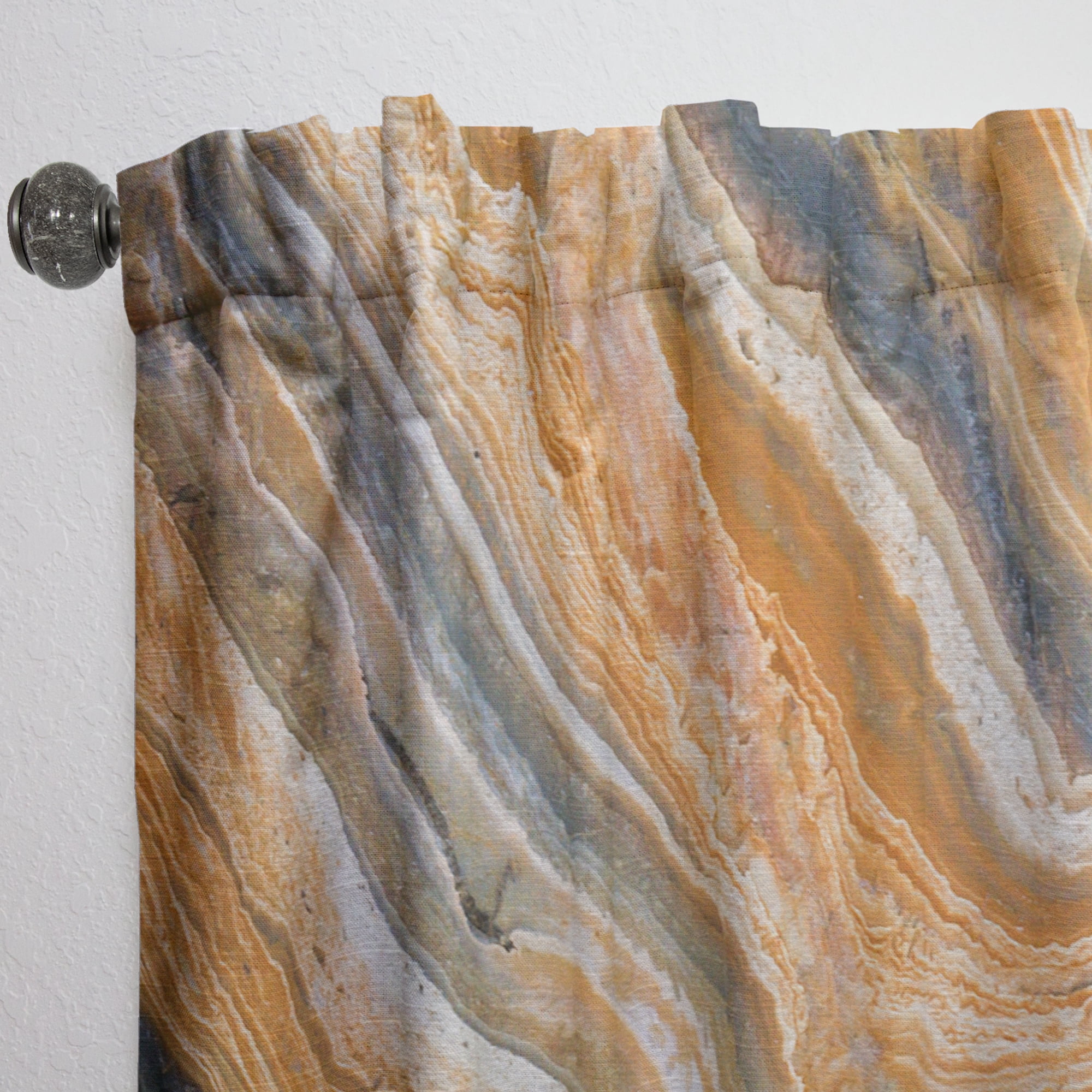 Designart 'Geode Marbled IV' Traditional Curtain Panel