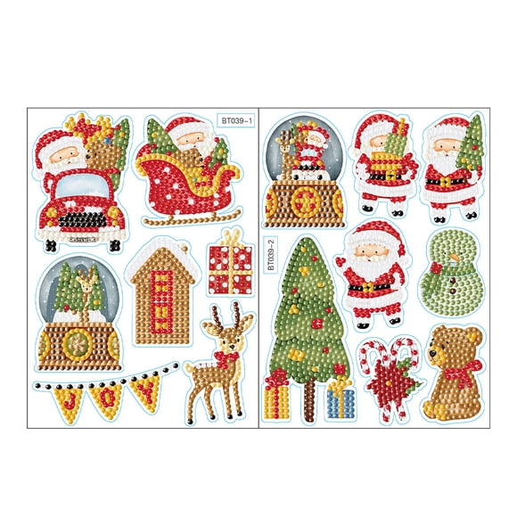 Vogacara 15 unids/set DIY manualidades navideñas PVC