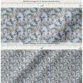 thumbnail image 2 of Soimoi Cotton Cambric Fabric Clover Leaves & Floral Artistic Print Sewing Fabric Yard 42 Inch Wide, 2 of 7