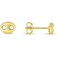 thumbnail image 2 of Floreo 14k Yellow Gold 7mm Mariner Stud Earrings, 2 of 4